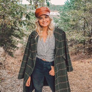 Free People Cropped Twist Button Down Shirt